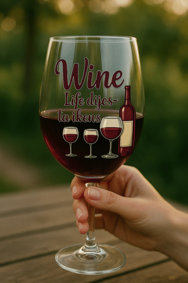 Wine Life Digital Art – "Wine Life Diss Ta Ikens" Quote Design - Image 2