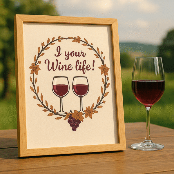 “I Your Wine Life!” – Printable Wine Quote Art