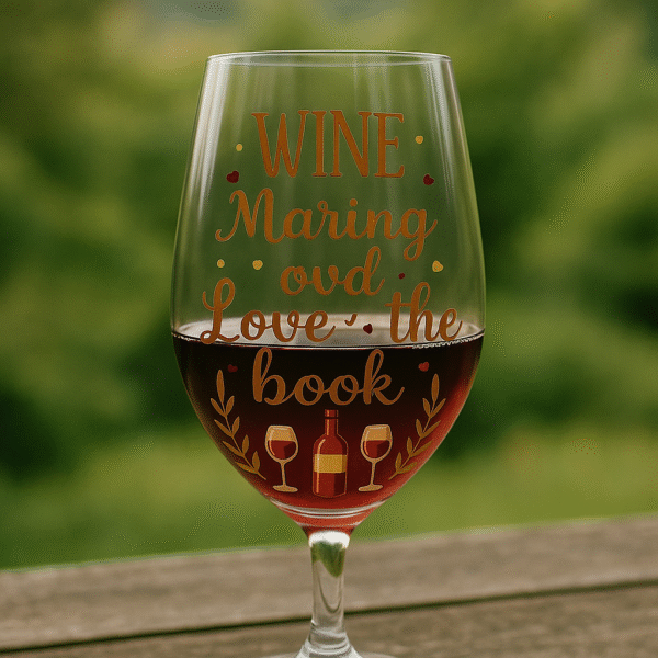 “Wine, Reading & Love” Digital Art Design
