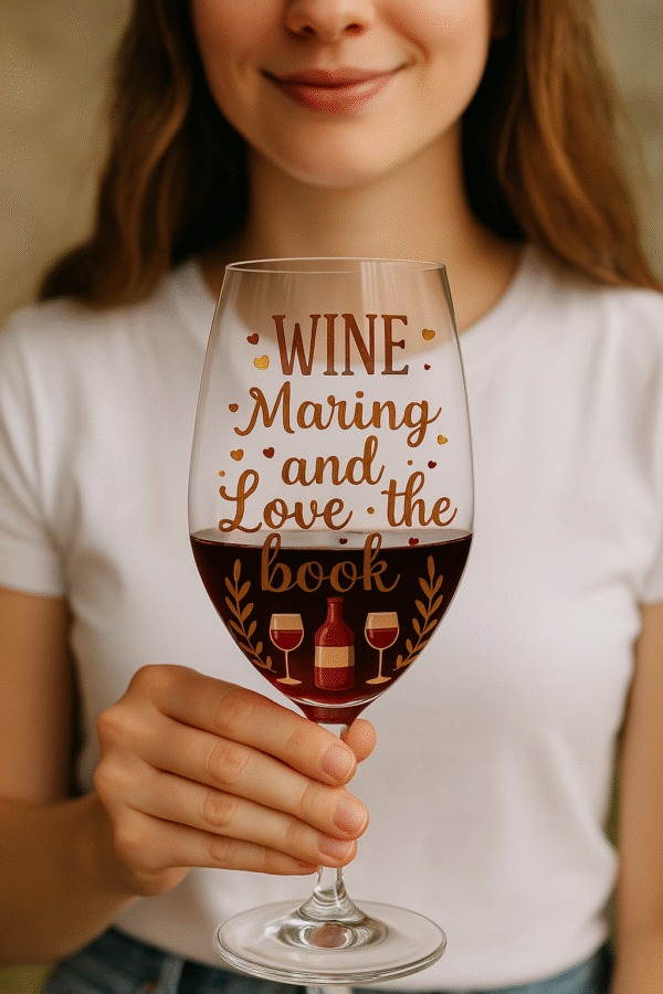 “Wine, Reading & Love” Digital Art Design - Image 3